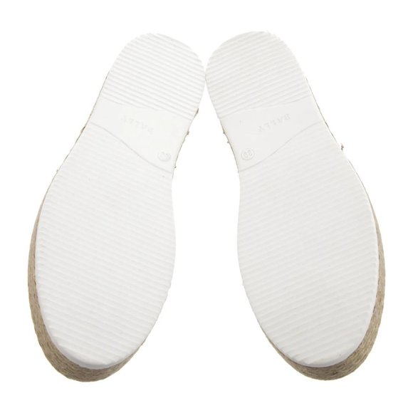 BALLY Canvas Embroidered Accent Espadrille Sneakers W/ BOX - Picture 3 of 4